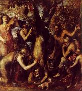 TIZIANO Vecellio The Flaying of Marsyas ar Spain oil painting artist